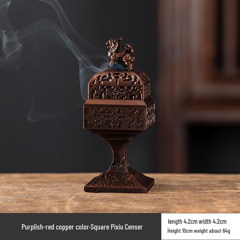 Creative Alloy Mini Indoor Incense Burner - Perfect for Homes, Hotels, and Small Decorative Spaces