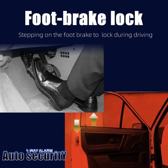 802-8127 Anti-theft Device Universal Safe Warning ABS Car Alarm System