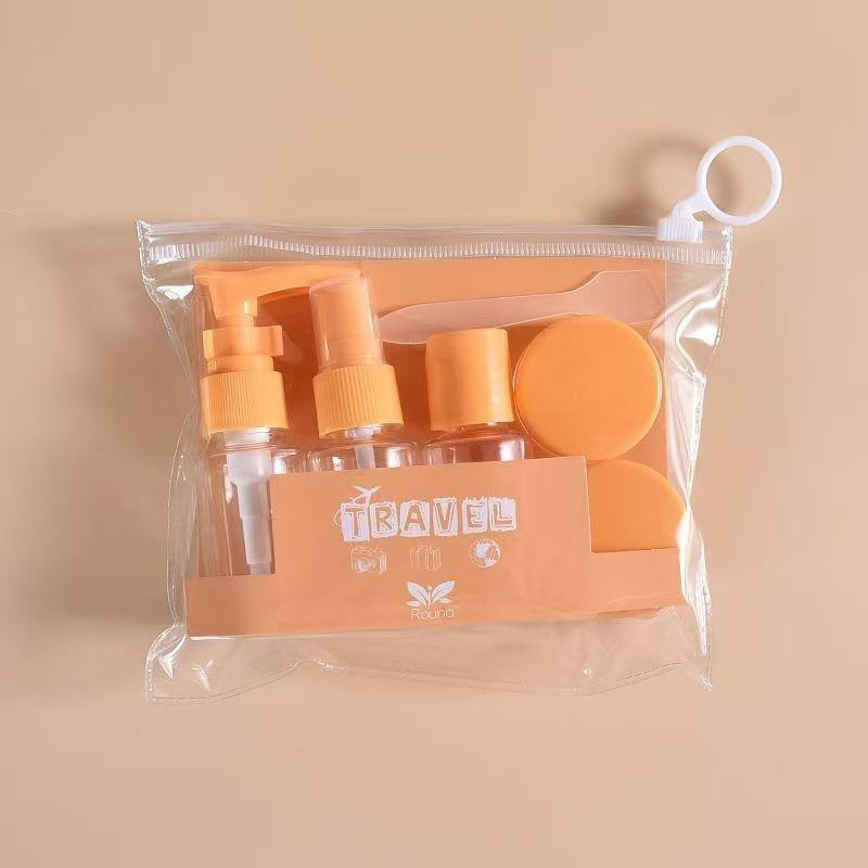 Kit de 6 Frascos de Tamanho Viagem à Prova de Vazamento Recipientes Portáteis para Higiene Pessoal Vazio Cosmético Loção Tônico Spray Shampoo Essenciais Creme