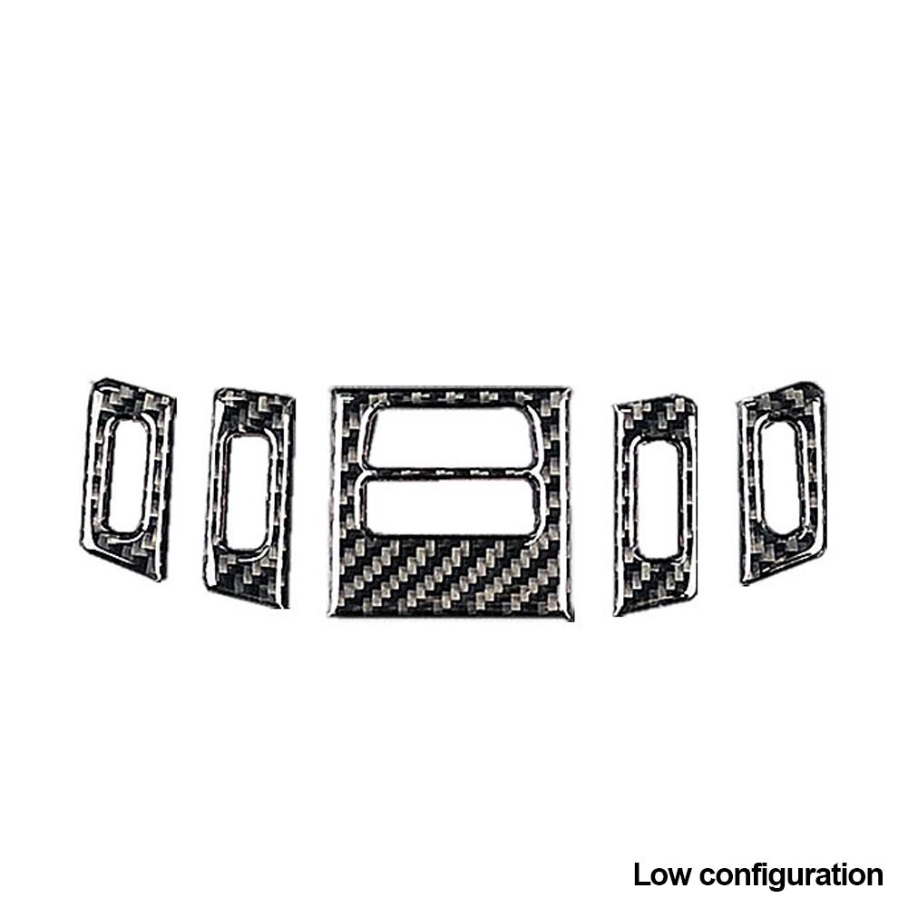 Kolfiber Central Luftkonditioneringsutblås AC-uttag Instrumentpanel Högtalare Panel Dekor M Tillbehör För BMW E90 E92 E93 3-serie