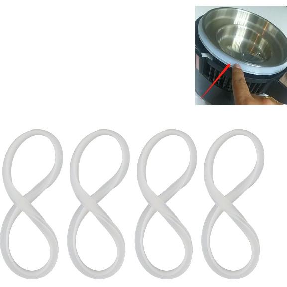 4PCS Water Distiller Sealing Silicone Gaskets, Heat Resistant Replacement Parts for 4L Water Distillers, Compatible with Various (4L)