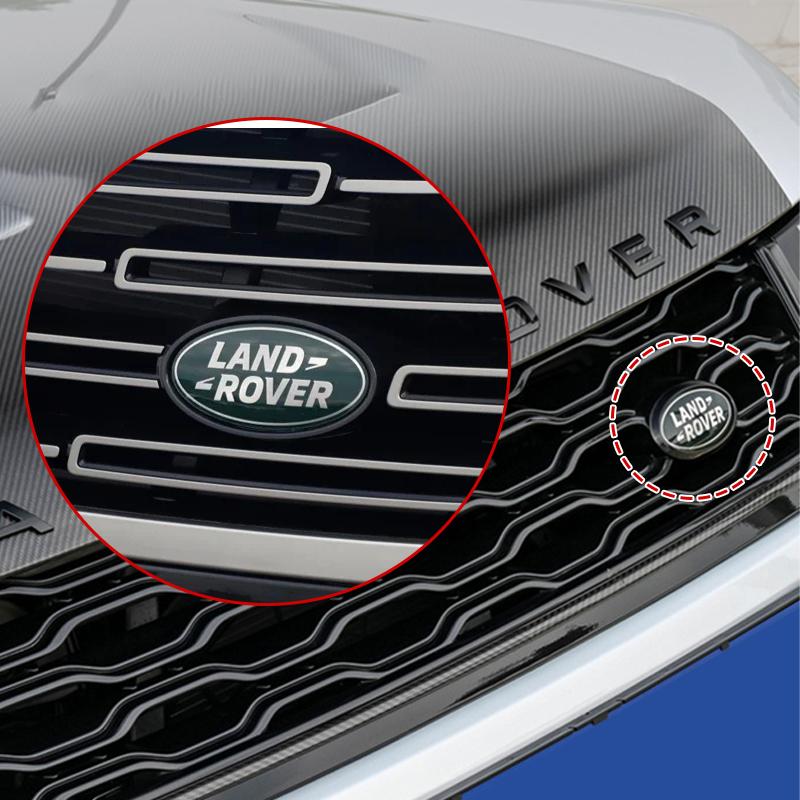 Akcesoria samochodowe Naklejka z emblematem 3D na przód i tył samochodu dla Land Rover SVR Discovery Velar Evoque Freelander Range Rover L322