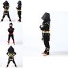 Stunning Boys Kids Ninja Assassin Samurai Warrior Fancy Dress Costume For Halloween