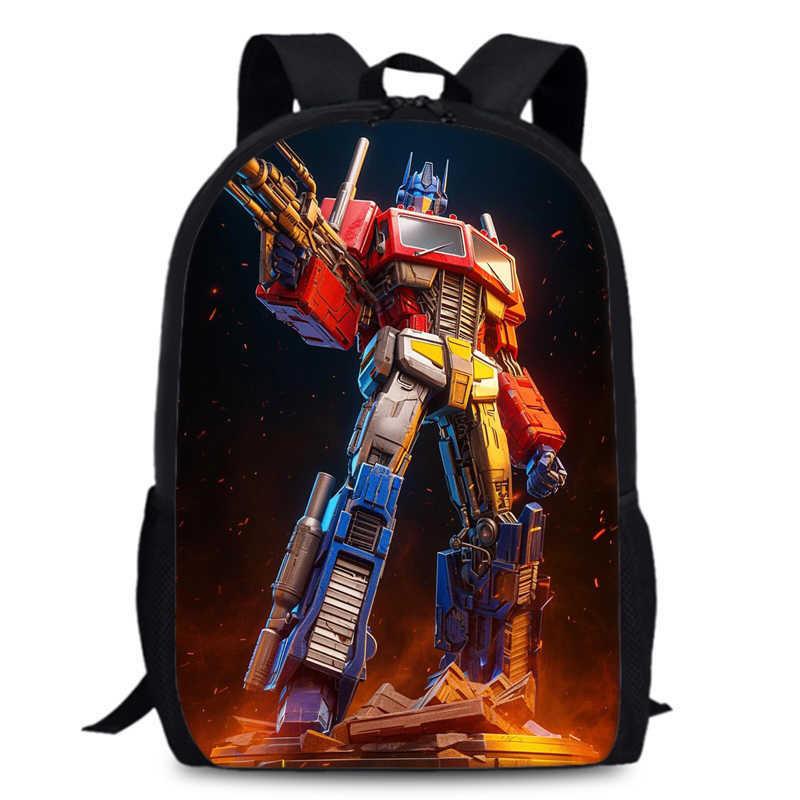 Transformers One 15-inch Durable Polyester Backpack For Students Unisex School Bag