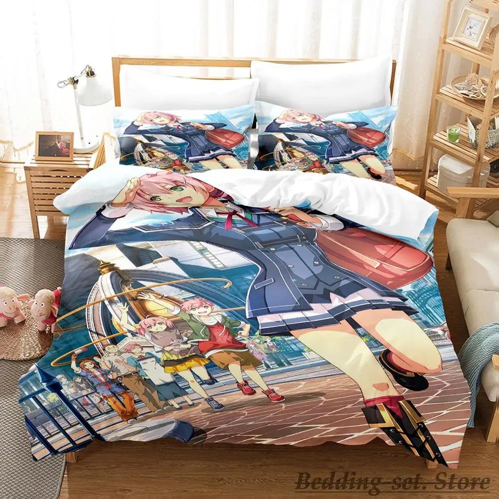 The Legend of Heroes Bedding Set Single Twin Full Queen King Size Bed Set Adult Kid Bedroom Duvetcover Sets Anime