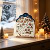 Christmas Puzzle Ornament Advent Calendar Wooden Countdown Home Decor Xmas for Table Mantel Holiday Commemorative Gifts
