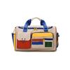 Colorful Contrast Crossbody Sports Duffel Bag - Stylish Polyester Travel Tote for Gym, Short Trips & Weekend Outings