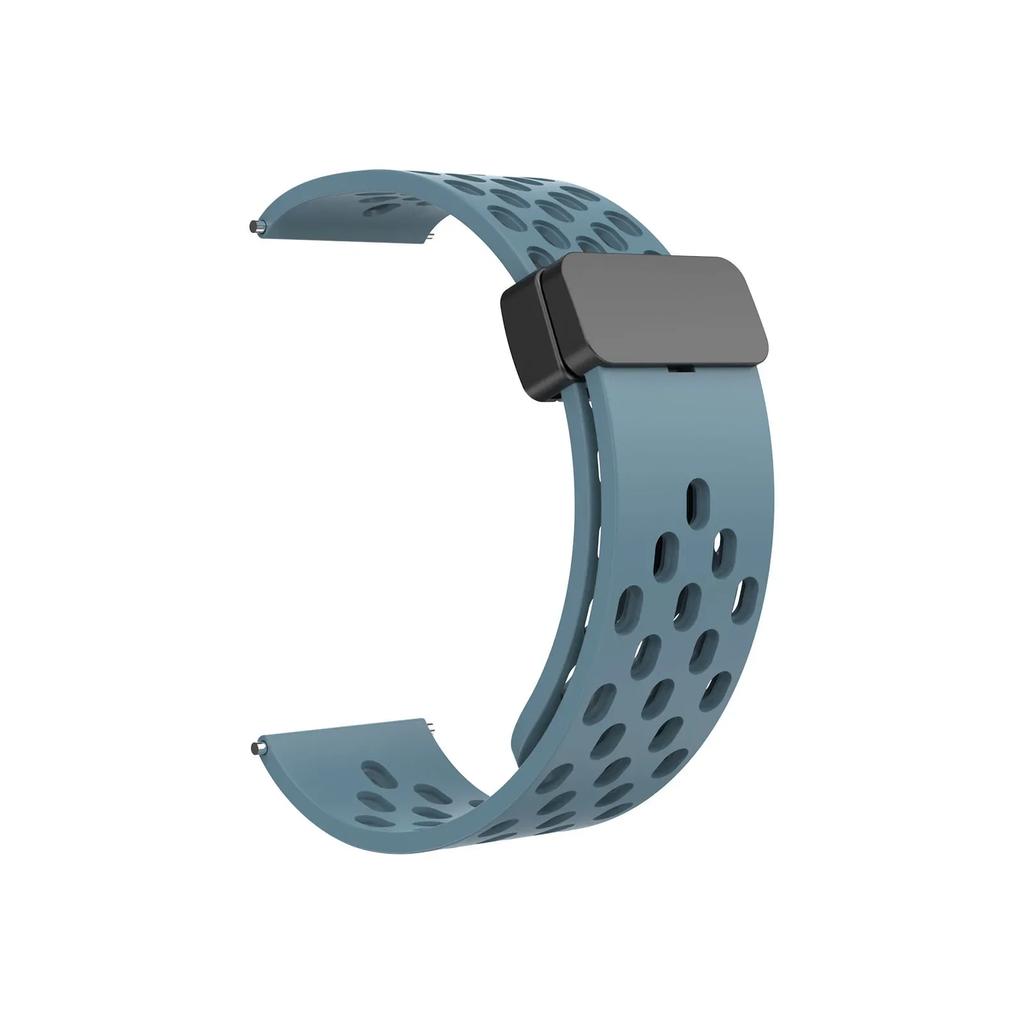 22mm Magnetic Silicone Strap For Amazfit Bip 6 5 5 Unity/GTR 2 3 4 Breathable For Amazfit Stratos/Balance/Pace Sports Wrist Belt