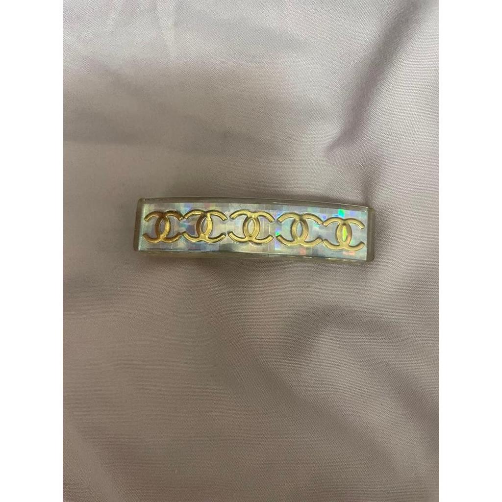 Used CHANEL Hologram Barrette Coco Mark Vintage
