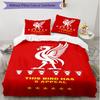Set copripiumino 3 pezzi (1*Copripiumino + 2*Federe, Senza Nucleo), Set Biancheria da Letto Morbido Stagione Unica Liverpool F.C. Stampa, Regalo Decorazione Camera da Letto Casa