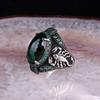 2023 New Zinc Alloy Ring For Men Fashion Trend Blue Zircon Finger Ring Male Party Jewelry