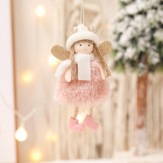 Crăciun înger păpușă pandantiv pluș elf ornament accesorii brad de crăciun agățat decorațiuni pentru petreceri nunta de ziua îndrăgostiților