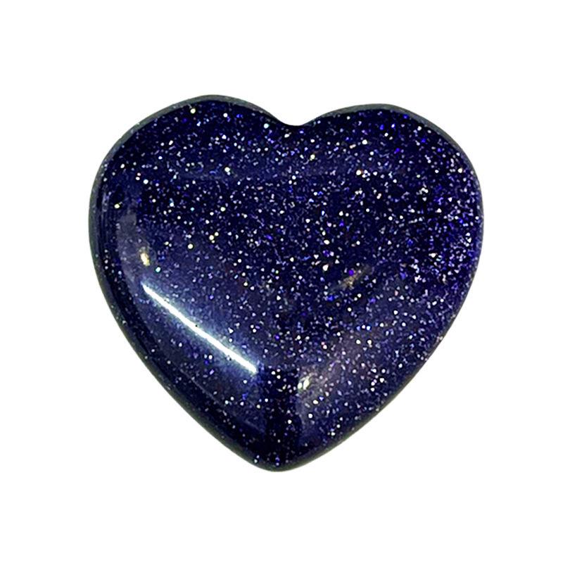 Heart-Shaped Natural Crystal Gemstone Pendant (20mm)