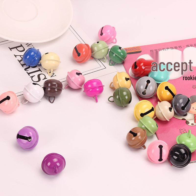 22mm Colorful Metal Bells for Jewelry, Keychains & Christmas Décor