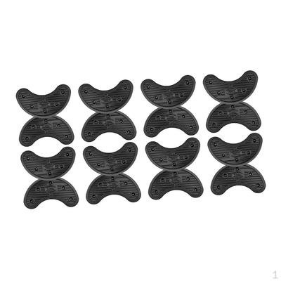 8 Pairs Lot Black Glue On Anti-slip Rubber Shoe Repair Size 62 X 26 4 Mm