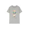 Polo T-Shirt Cartoon Bear Print Casual Crew Neck Short Sleeve Kids Tops Gray 323853828-008