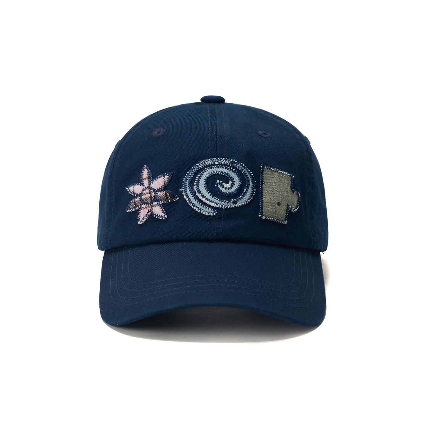 

Versatile Summer Sun Protection Street Baseball Hat Duckbill Cap Soft Top Face-Saving Design for Outdoor Leisure Spring/Summer Adjustable синий