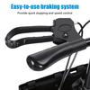 Steerable Leg Scooter Knee with Rear Wheel Brake Locking Handbrake, Crutches Alternative Adults Walker All-Terrains Canvas Bag, Adjustable for Broken