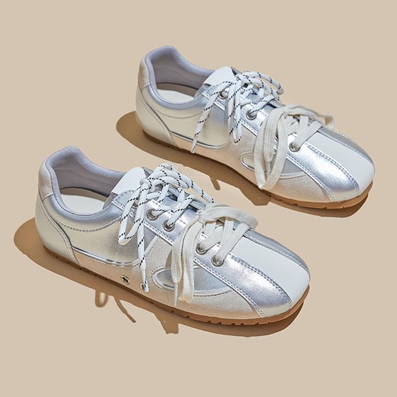 Fashion AIYUQI Women's Sneakers Flats 2025 New Square-Toe Colorblock Women's Virtue Training Shoes Large-Size Fashion Sneakers Female