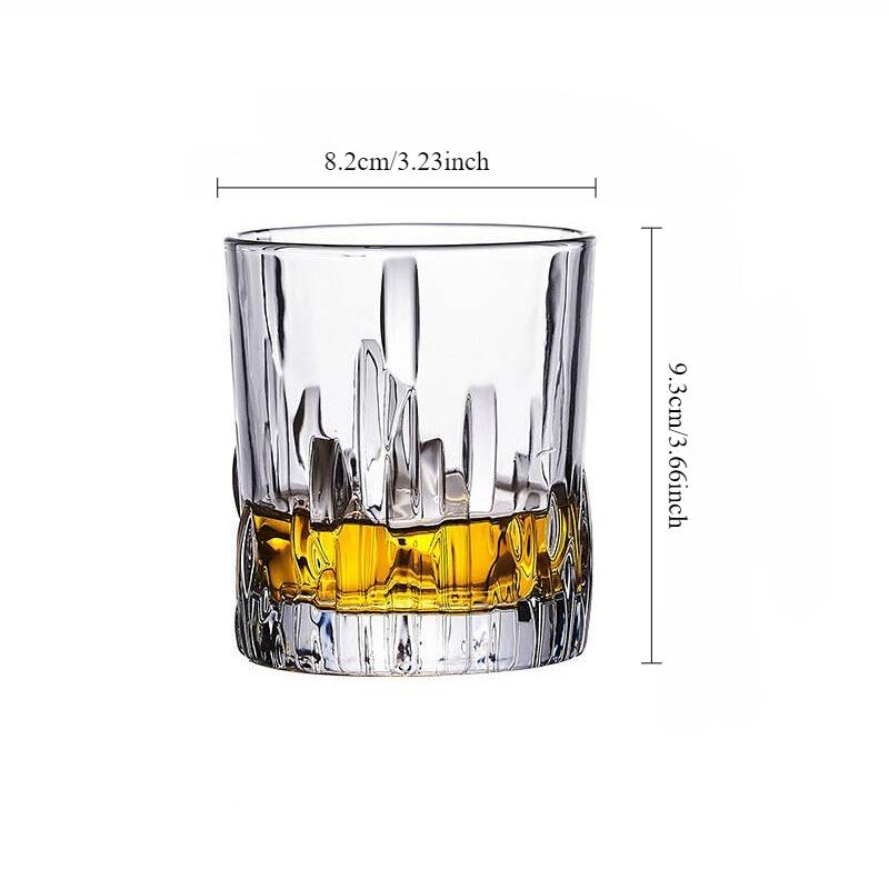 1pcs Vertical Striped Iced Coffee Cup Latte Coffee Shop Beverage Juice Lemon Glass Water Cup Japanese Style Whisky Glass Cups