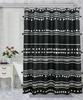 Tribal Arrow Print Shower Curtain Monochrome Design Ethnic Art Abstract Pattern Modern Bathroom Decor Waterproof Fabric Home