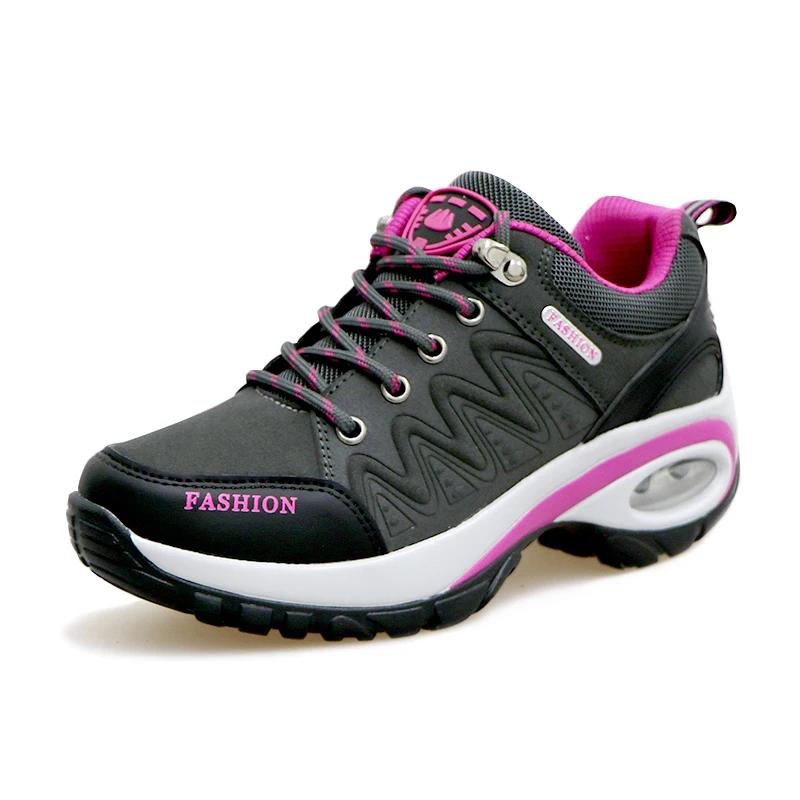 Fashion Running Sneakers Women Air Cushion Casual Shoes Outdoor Sneakers Gym Jogging Tennis Trainers Fashion Sport Lace Up Wedge Sports