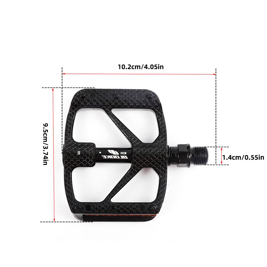 2 Pieces Bike Pedal Road Bicycles Bearing Anti-skid Pedals Waterproof Cycling Outdoor Replacement Part Reflective Riding