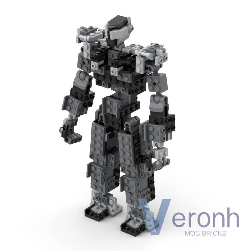212 PCS Mech Robot Model Set Building Blocks Creative Mechanical Action Figure MOC Idea Bricks Kid Assembly Toys Children Gifts