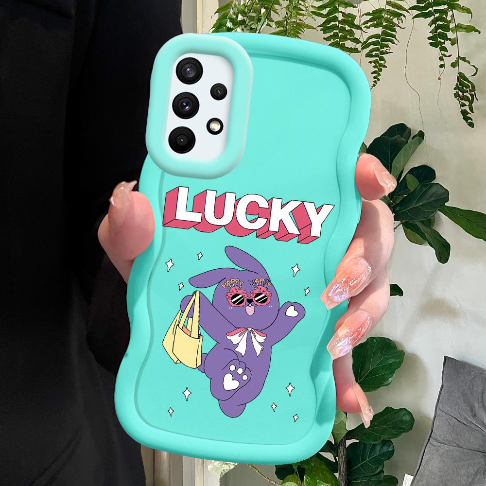 

Окрашенный узор Big Wave Edge Мягкий силиконовый материал Macaron чехол для телефона противоударный защитный резиновый чехол для Samsung Xiaomi Poco Redmi Redmi 14C 5G синий