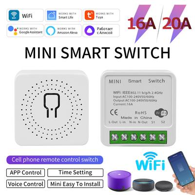 Tuya Smart Switch with WiFi and App Voice Control - Concealed Remote Controller Supports Alice
