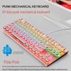 Herní mechanická klávesnice s 87 klávesami, kabelová, USB a modrými spínači