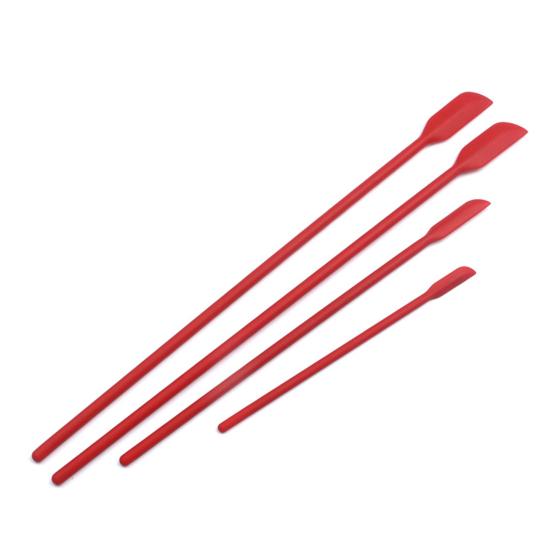 4Pcs/Set Silicone Spatula Soft Flexible Portable Long Handle  Small Scraper Kitchen Gadget