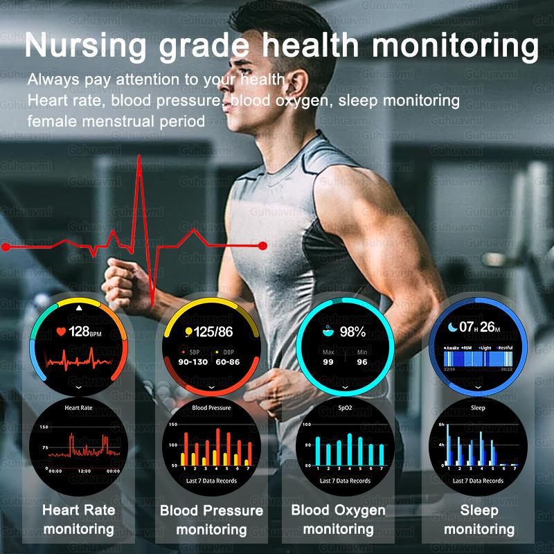 New Military GPS Smart Watch Men 10ATM Waterproof Outdoor Sport Fitness Tracker Health Monitor Bluetooth Call Smartwatches