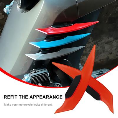 Nálepka Retrofit Shield Motocyklová přední kapotáž Ozdoba motocyklu Čelní sklo Pevné větrné křídlo