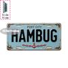Tin Sign  Vintage Durable Metal Plaque Wall Decor Home Office Bar Man Cave Global City Coordinate Birth Year License Plate W