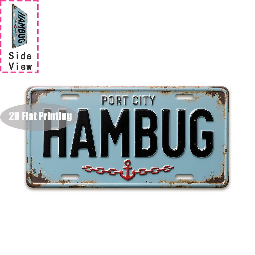 Tin Sign  Vintage Durable Metal Plaque Wall Decor Home Office Bar Man Cave Global City Coordinate Birth Year License Plate W