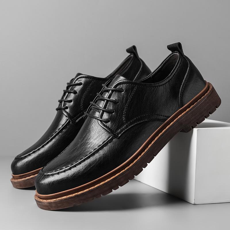 VANDOWEN Handmade Leather Shoes Business Casual Shoes Men Fashion Men Shoes