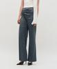Kimjisu Satin Draped Trousers _ Gray