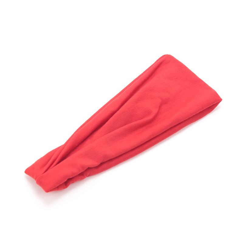 Neue Damen Unifarbene Elastische Haarbänder Yoga Stirnband Mode Turban Make-up Haarreif Vintage Geknotetes Haarband Haarschmuck