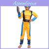 Comfortable Cotton Wolverine Costume Full Bodysuit For Halloween And Children's Day Celebrations