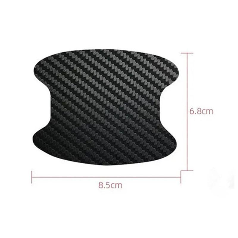 Naklejki na drzwi samochodu 4 szt./zestaw Pokrywa antyrysowa z włókna węglowego Naklejka na drzwi samochodu Pokrywa odporna na zarysowania Ochrona klamki samochodu Fil