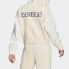Adidas Originals Color Block Logo Hooded Pullover Vintage Sweatshirt Women sweatshirt Off-White H20443
