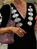 Vestido Casual Holgado para Mujer con Escote en V, Mangas Abullonadas y Espalda Descubierta 2025