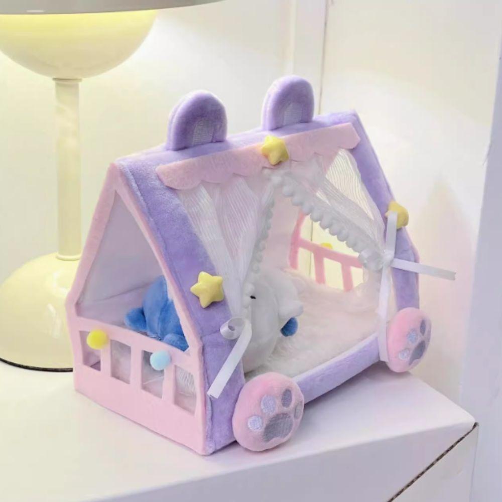Doll Furniture Doll Tent Desktop Ornaments Doll Sleeping Bed Creative Cotton Doll Bed  Girl Gift