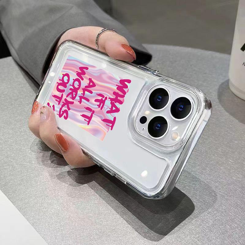 Colorful Maximalist More Amor Por Favor Phone Case For iPhone 17 16 15 Pro Max 14 13 12 11 7 8 Plus 17Air Transparent Soft Cover