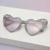 Women'S Uv-Proof Sunglasses Fashion Large-Frame Diamond-Encrusted Sunglasses Women'S Outdoor Sunscreen Glasses