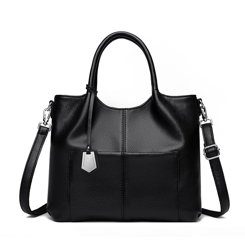 

Сумка через плечо Женская сумка Ретро Сумка-тоут большой вместимости Сумка кроссбоди чёрный