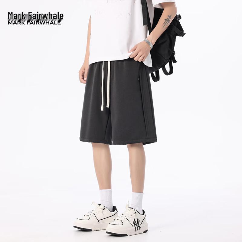 MARK FAIRWHALE Men s Loose Fit Straight-Leg Casual Shorts L
