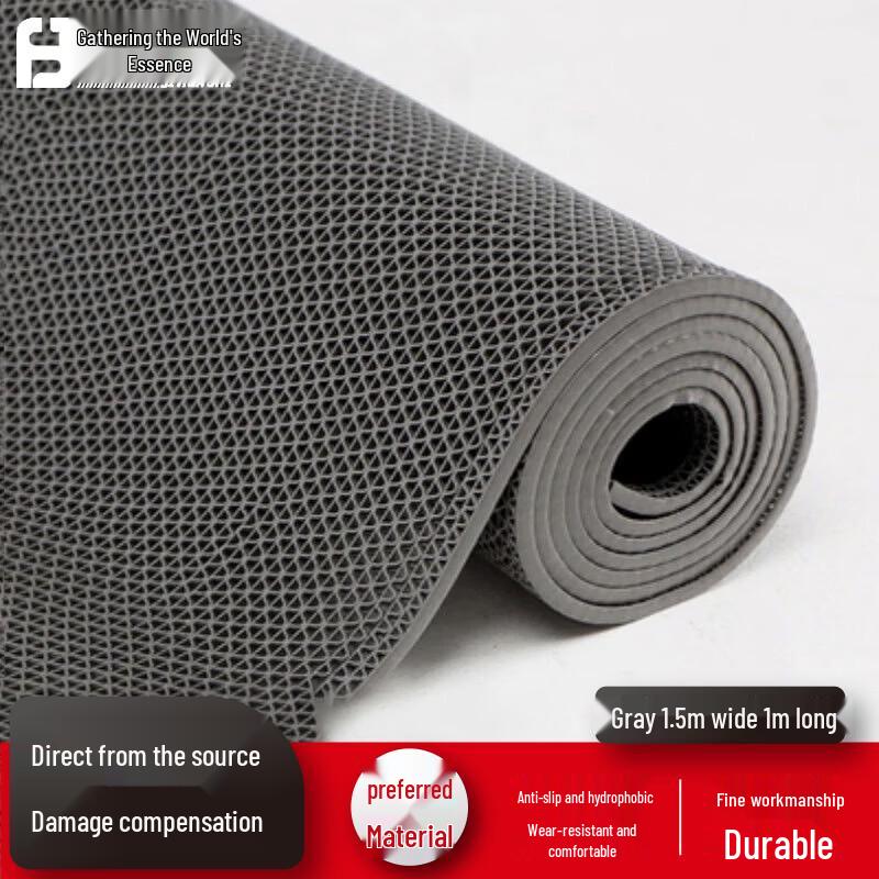 JHS Outdoor Commercial PVC Anti-Slip Drainage Floor Mat 1.5m W x 1m L