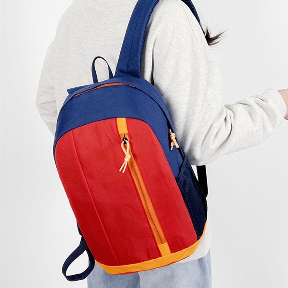 Zipper Outdoor Sports Backpack Large Capacity Climb Bag Casual Lightweight Nylon Bag Outdoor